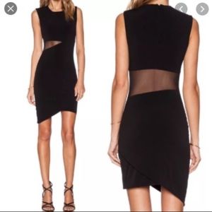 Elizabeth & James black Andiee mesh cut out Dress.